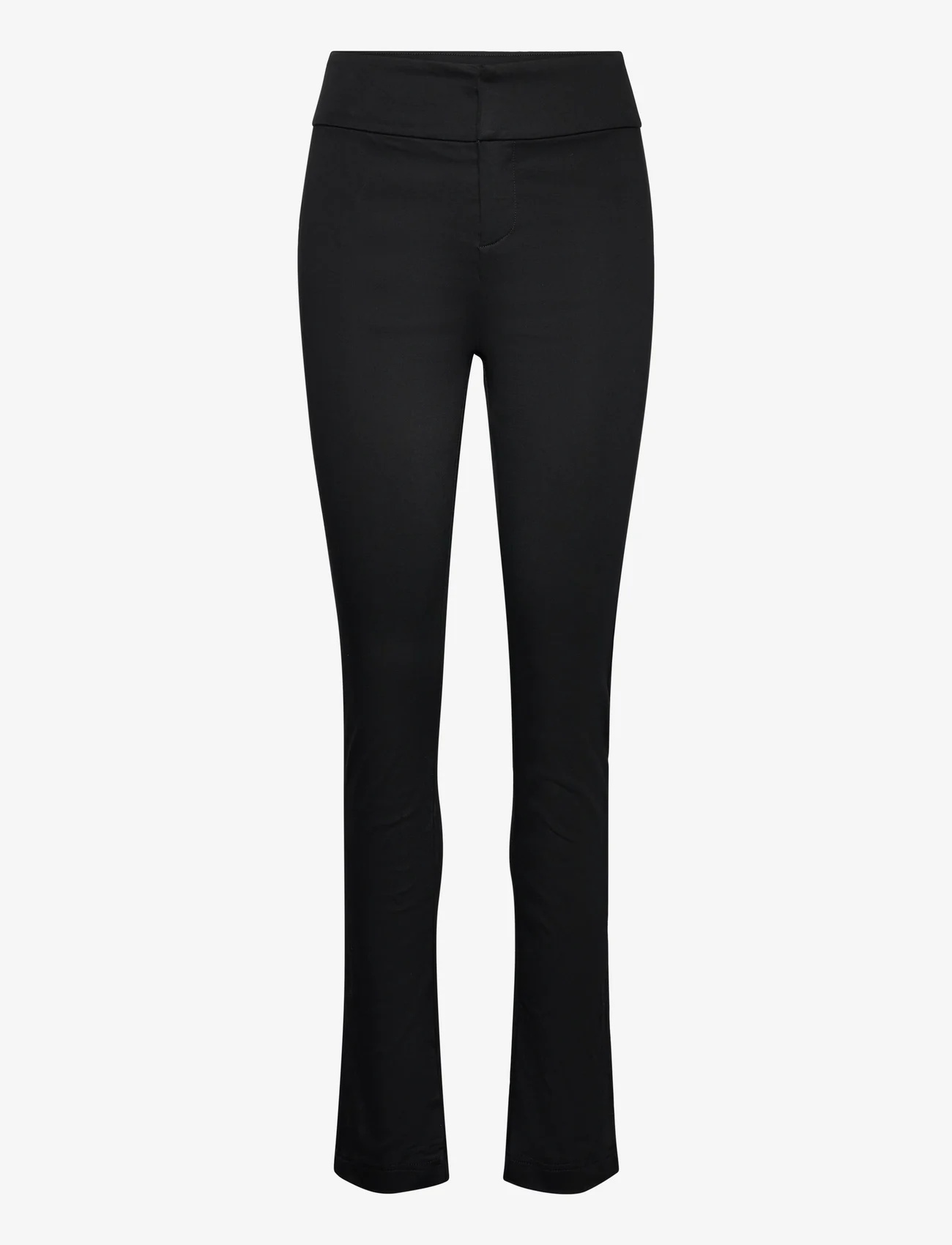Rosemunde - Trousers w/ slit - slim-fit broeken - black - 0