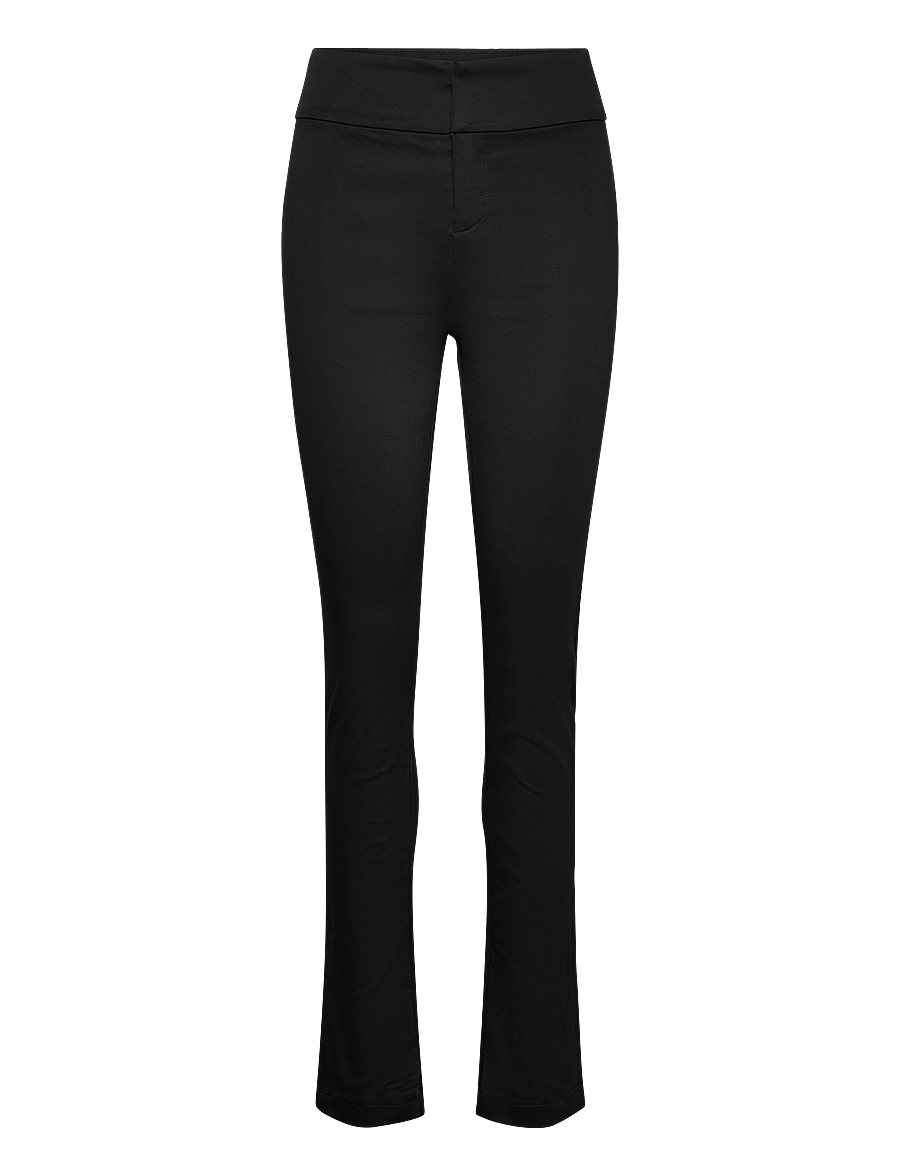 Rosemunde - Trousers w/ slit - slim fit-byxor - black - 0