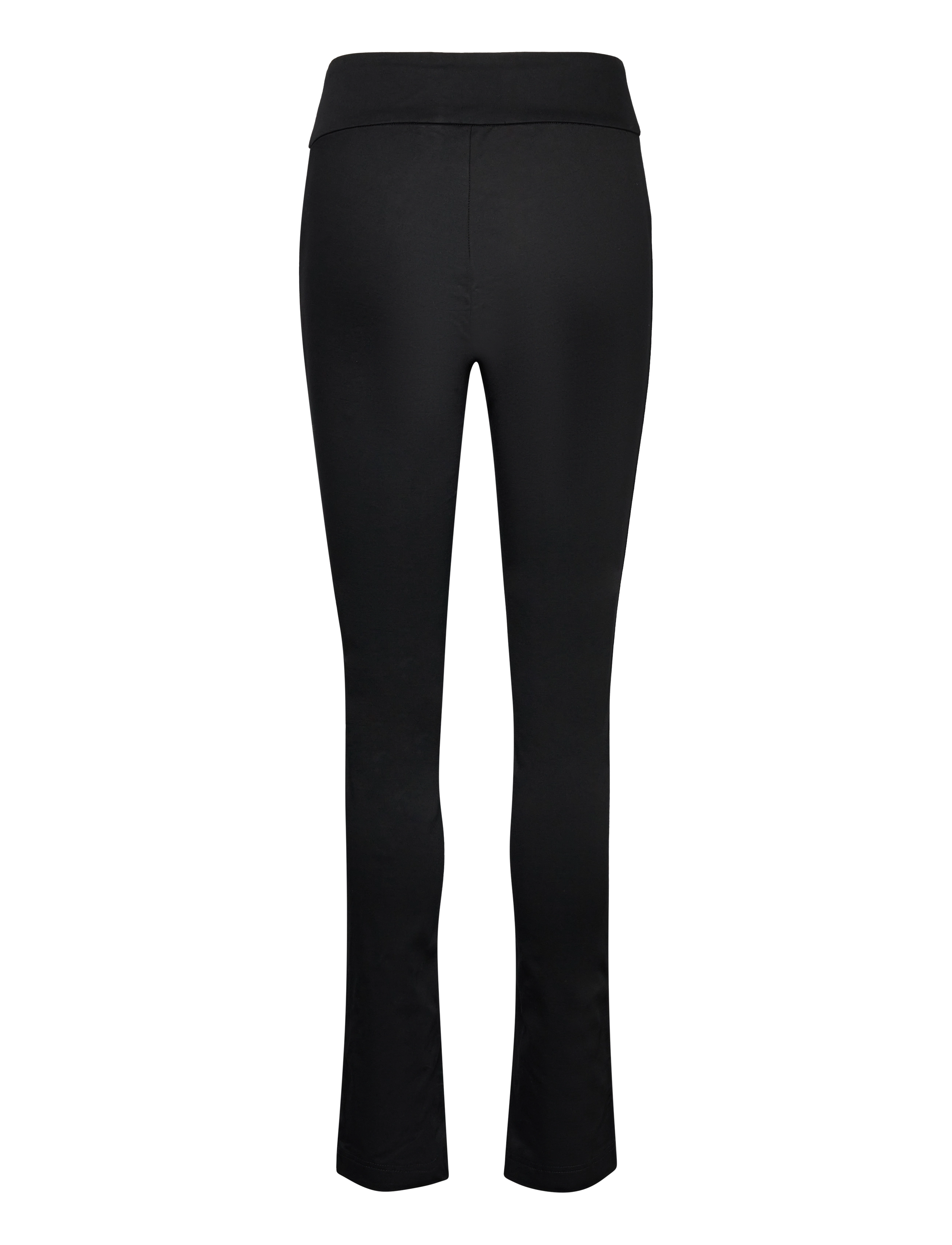 Rosemunde - Trousers w/ slit - slim fit-byxor - black - 1