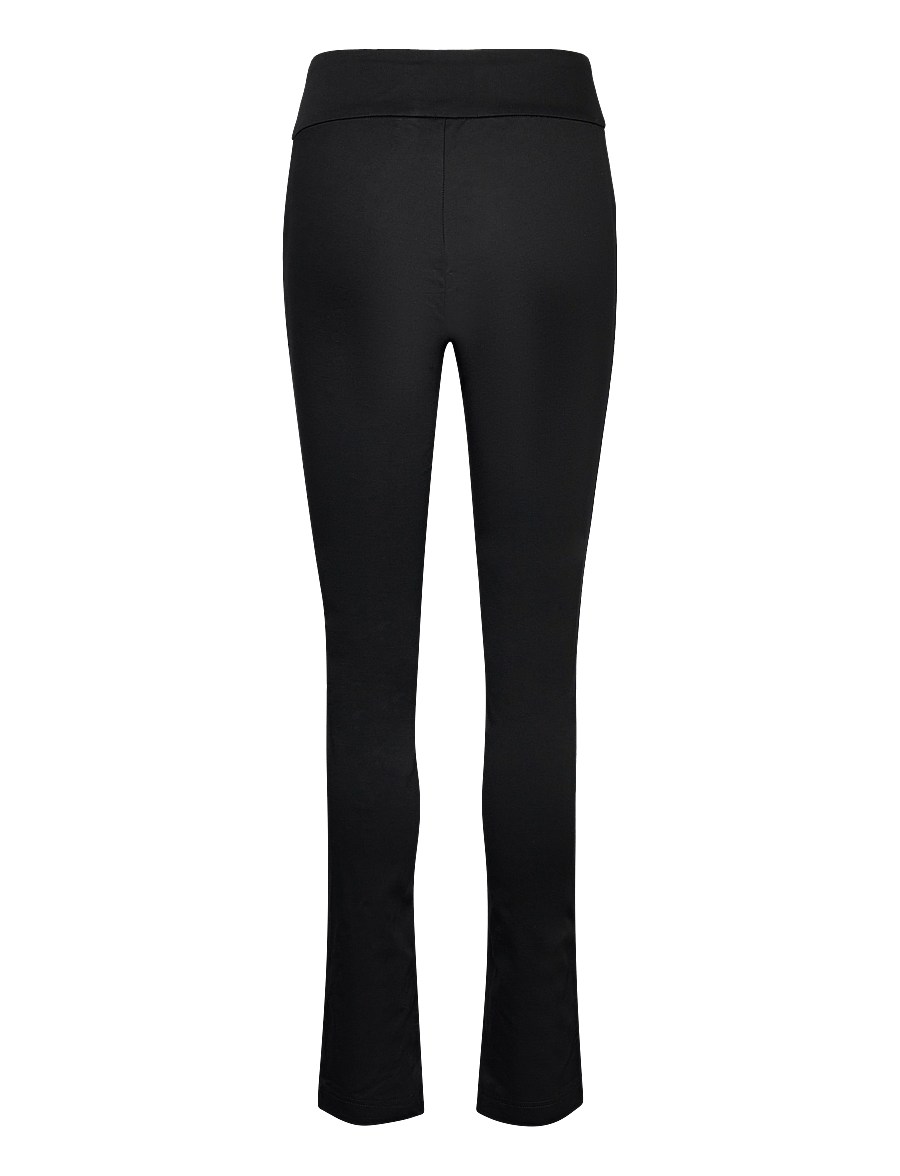 Rosemunde - Trousers w/ slit - slim fit-byxor - black - 1