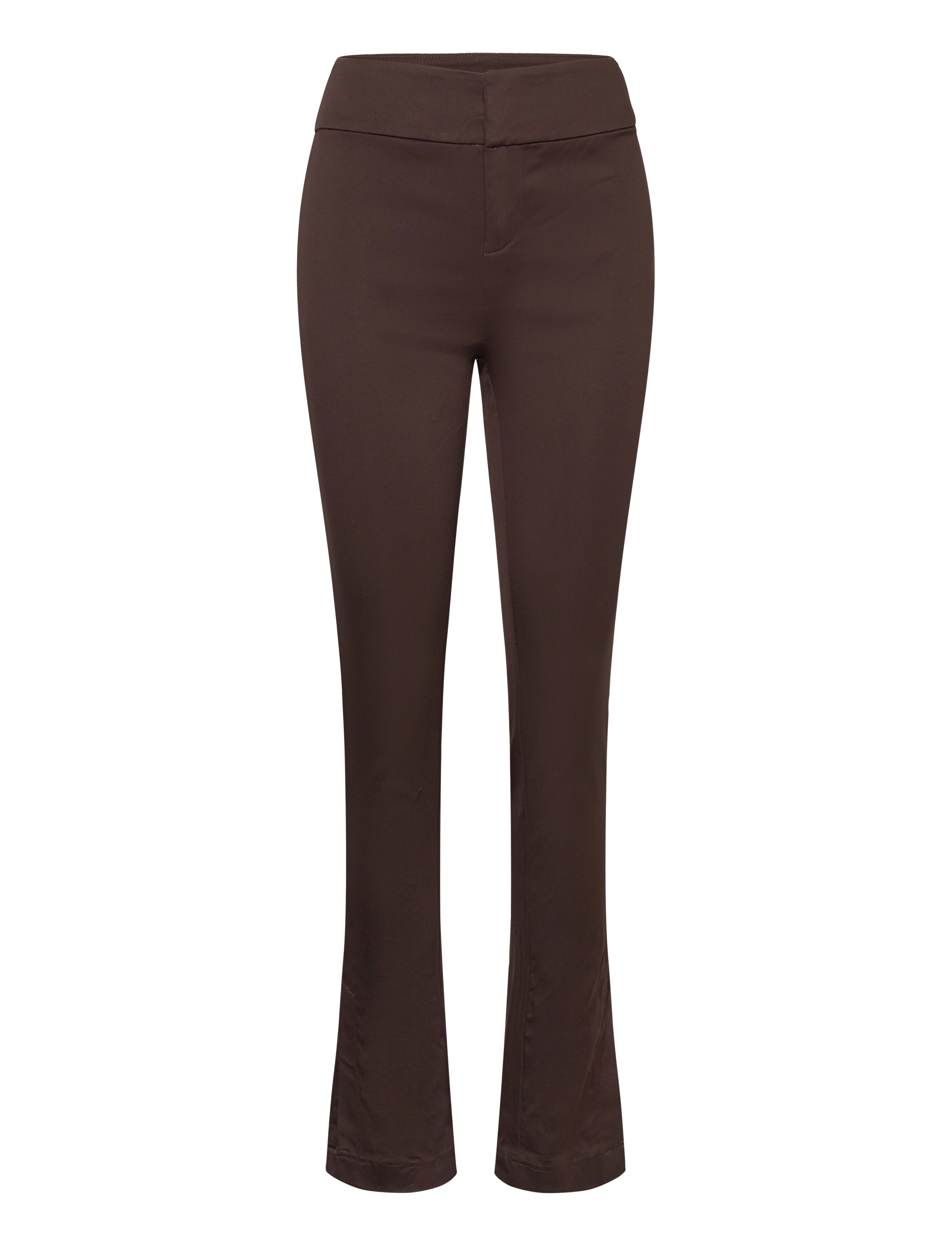 Rosemunde Trousers W/ Slit, 36, Brown, Bukser > Slim Fit-Bukser, Dame