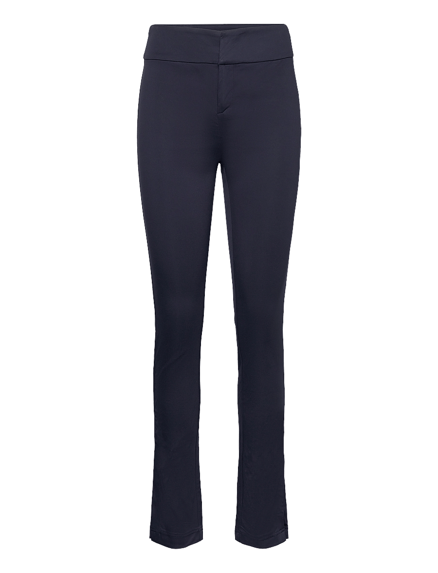 Rosemunde - Trousers w/ slit - slim fit trousers - navy - 0