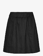 Linen skirt - BLACK