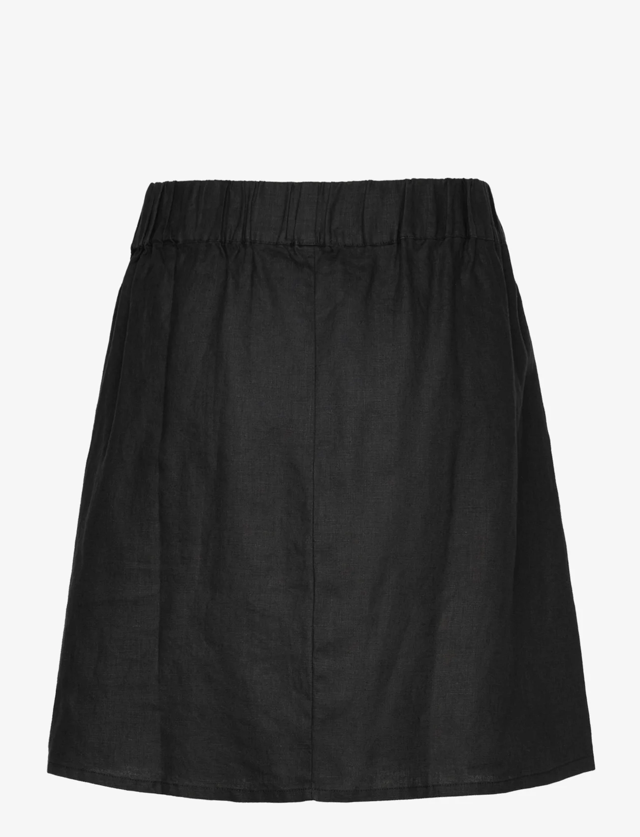 Rosemunde - Linen skirt - kurze röcke - black - 1