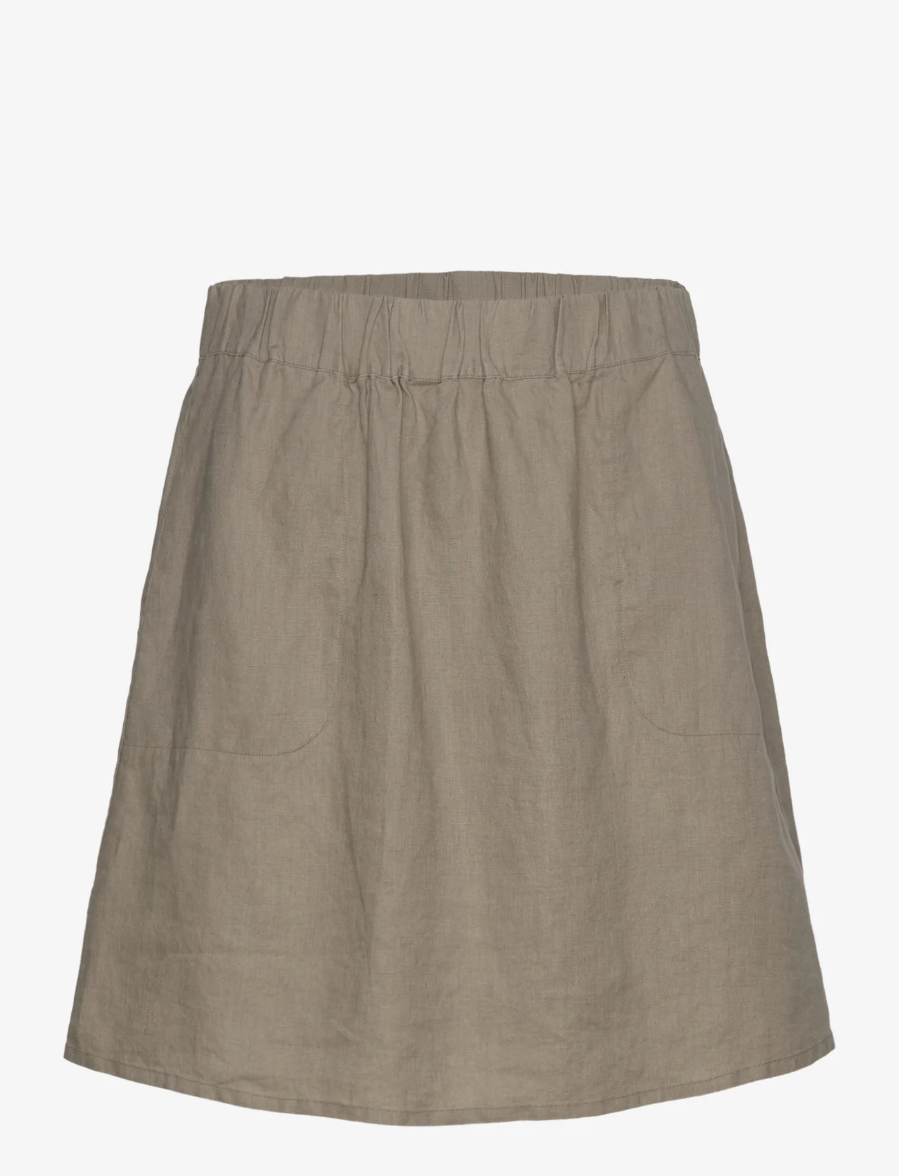 Rosemunde - Linen skirt - korte rokken - koala - 0