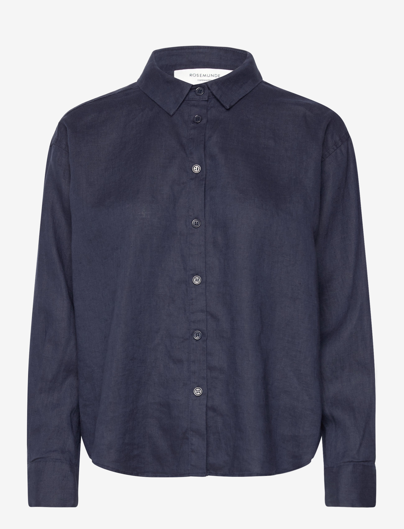 Rosemunde - Linen shirt - navy - 0