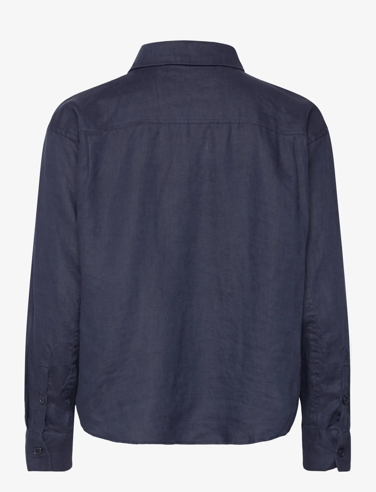Rosemunde - Linen shirt - linnen overhemden - navy - 1