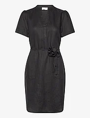 Rosemunde - Linen dress - sommerkjoler - black - 0