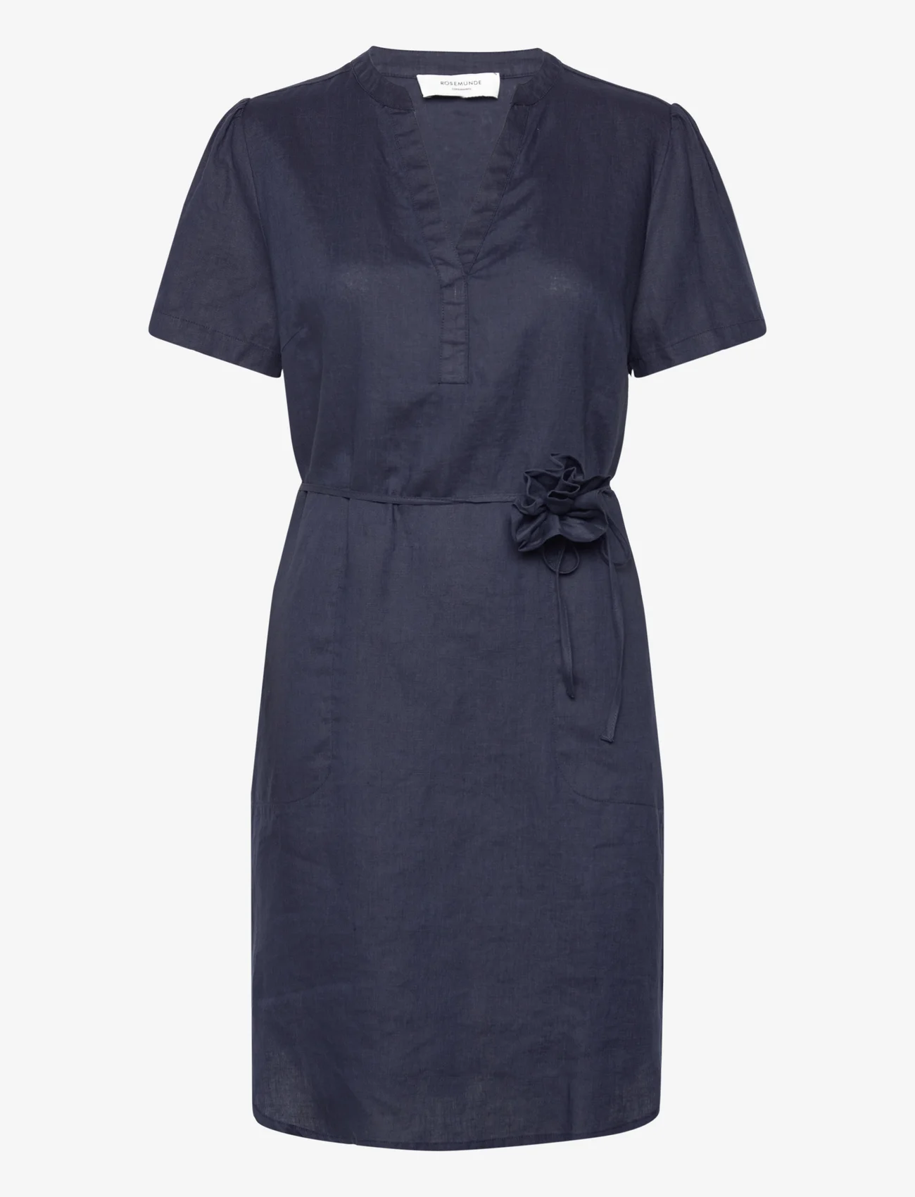 Rosemunde - Linen dress - summer dresses - navy - 0