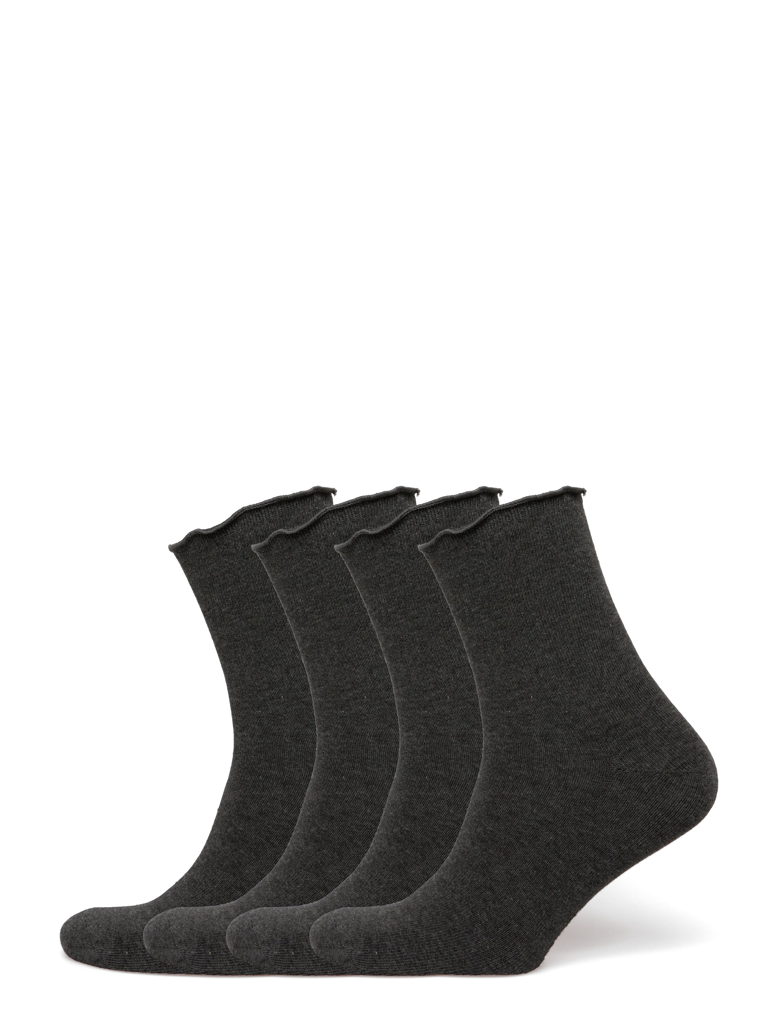 Rosemunde RHAtlanta Socks - 4-pack - Strømper - DARK GREY MELANGE / grey