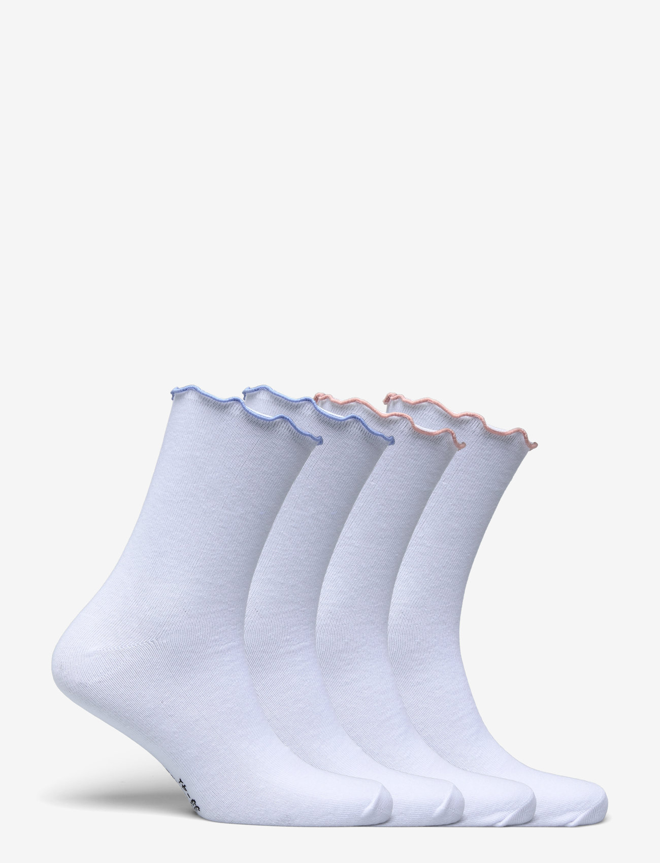 Rosemunde - RHAtlanta Socks - 4-pack - efterårstøj - new white w/blue/rosa mix - 1