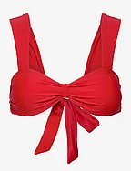 Bandeau bikini top - HIGH RISK RED