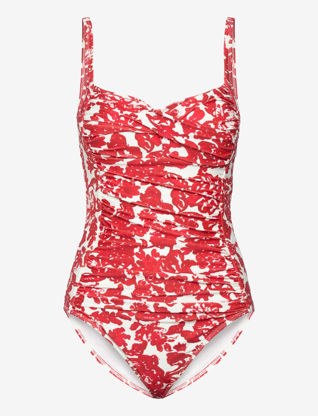 Rosemunde - Swimsuit - badeanzüge - red ink flower print - 0