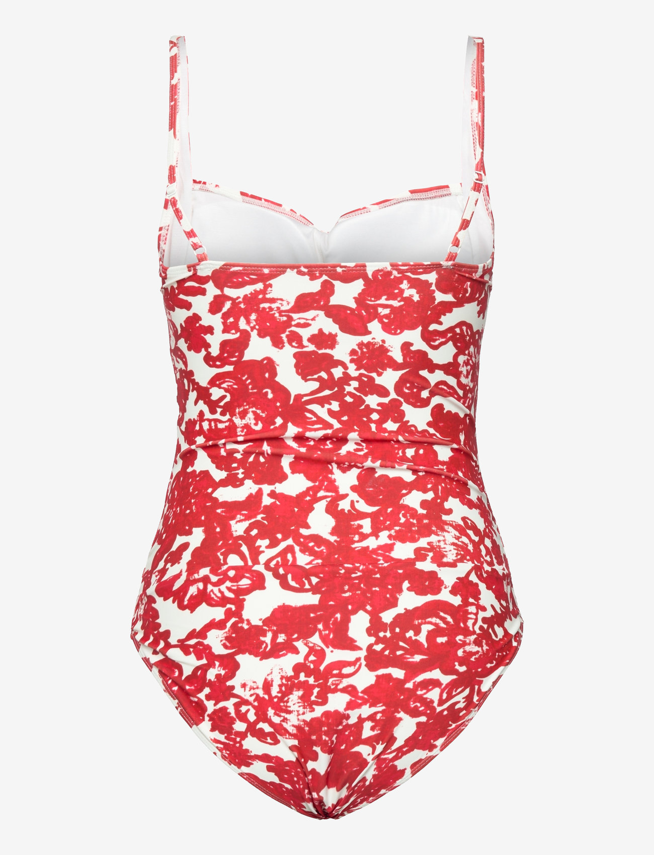 Rosemunde - Swimsuit - badeanzüge - red ink flower print - 1