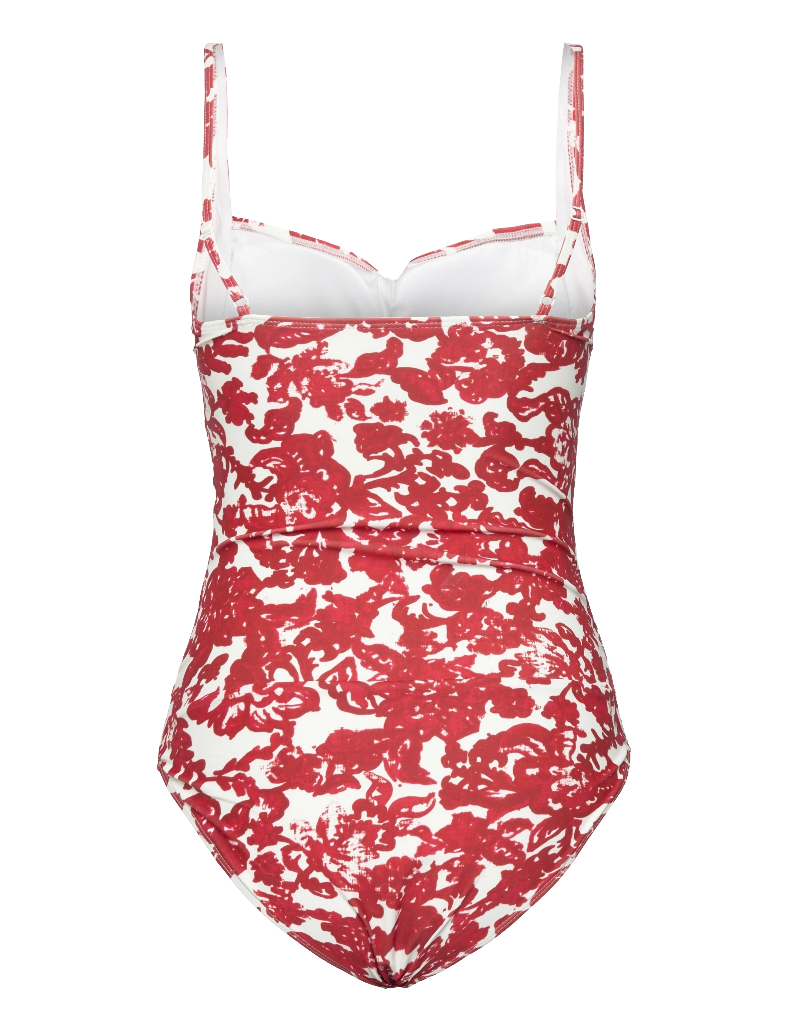 Rosemunde - Swimsuit - uimapuvut - red ink flower print - 1