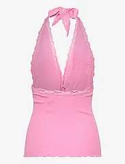Rosemunde - Silk halter neck w/ lace - sleeveless tops - bubblegum pink - 1