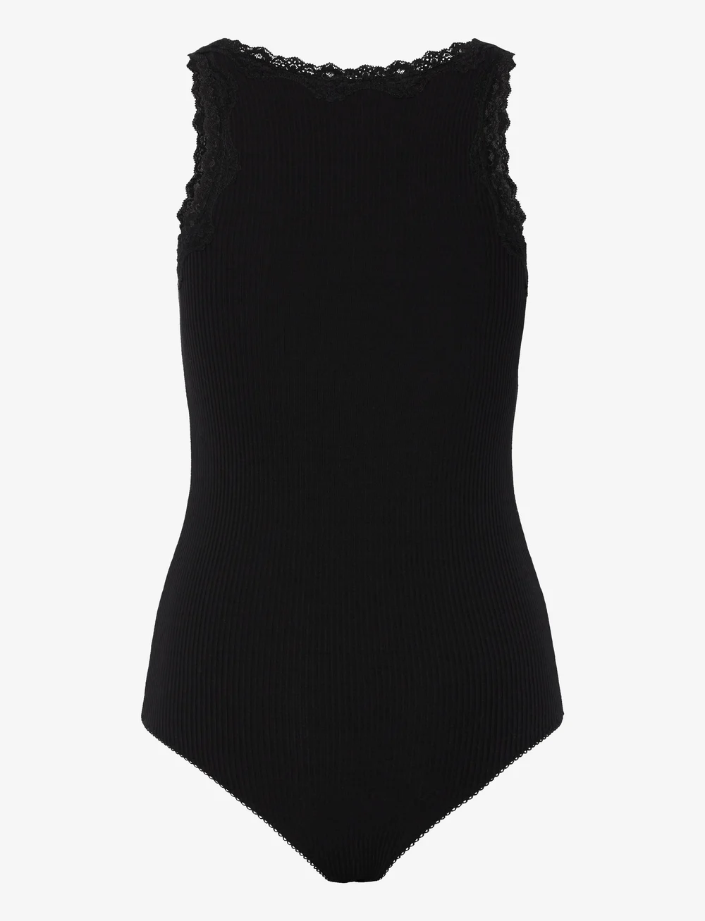 Rosemunde - Silk bodystocking w/ lace - speciella tillfällen - black - 1