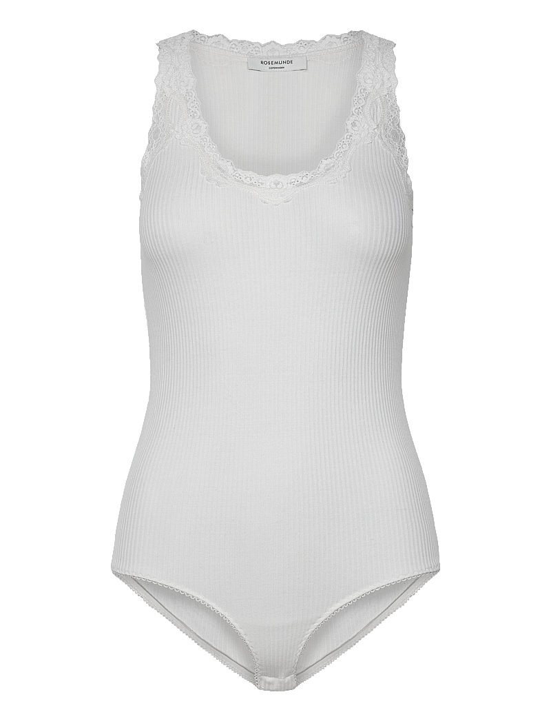 Rosemunde - Silk bodystocking w/ lace - særlige begivenheder - new white - 1