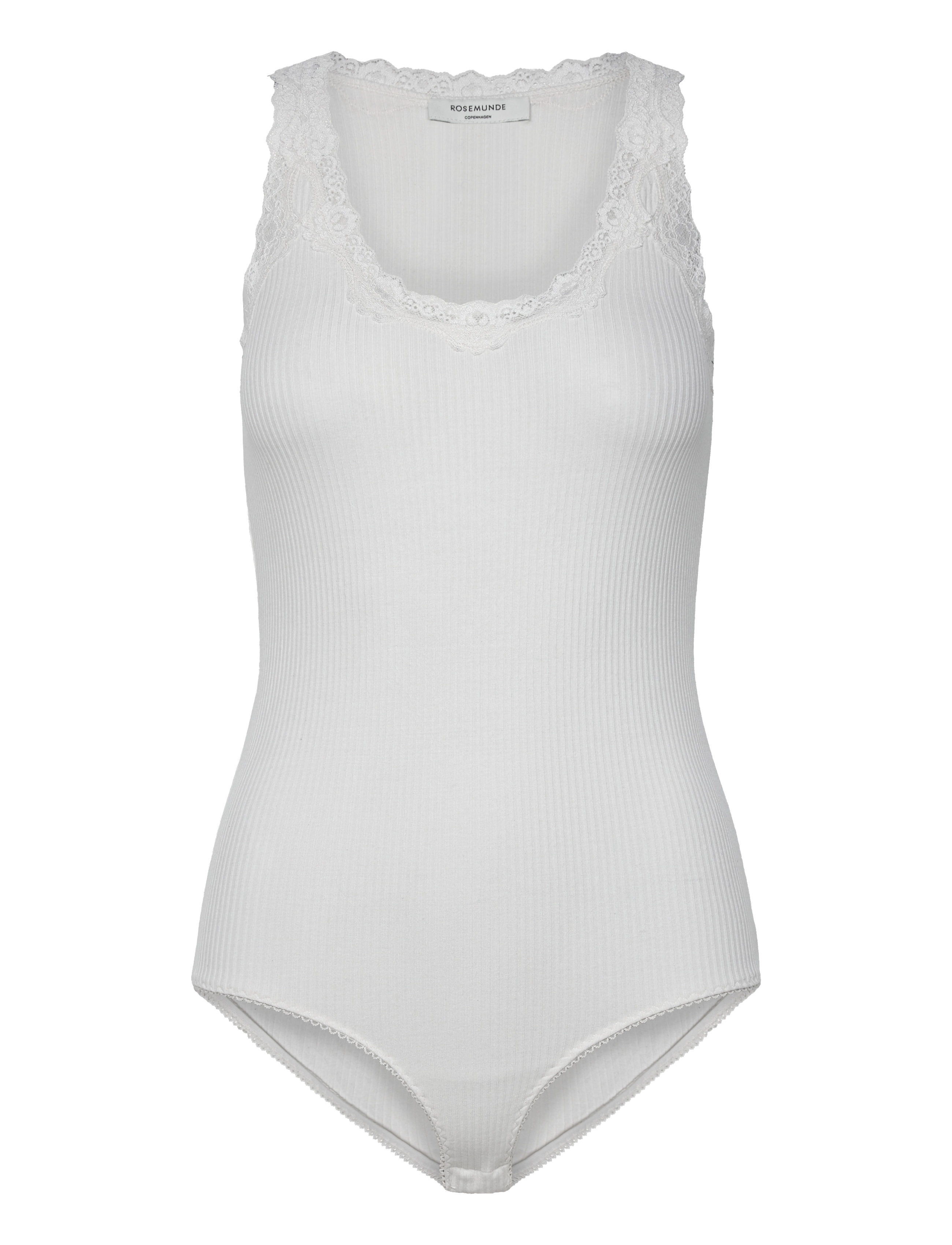 Rosemunde - Silk bodystocking w/ lace - besondere anlässe - new white - 1
