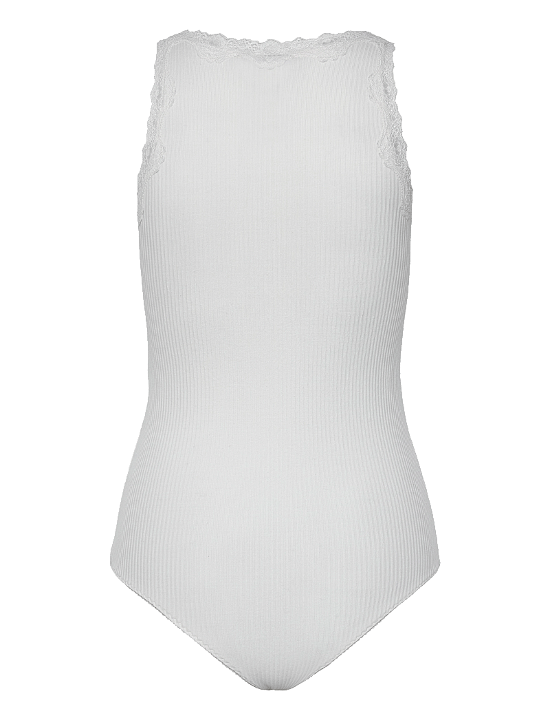 Rosemunde - Silk bodystocking w/ lace - særlige begivenheder - new white - 2