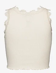 Rosemunde - Silk cropped top w/ lace - mouwloze tops - marble - 1