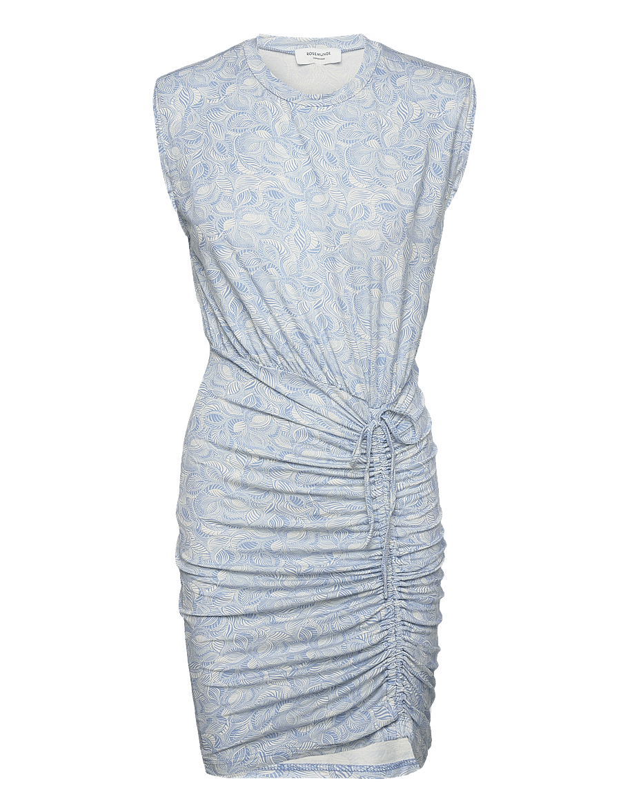 Rosemunde - Dress - korta klänningar - blue leaf print - 0