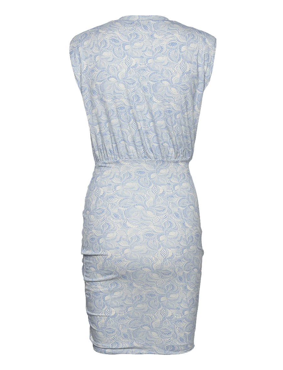 Rosemunde - Dress - korta klänningar - blue leaf print - 1
