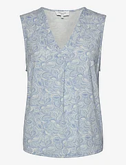Rosemunde - Top - blouses zonder mouwen - blue leaf print - 0