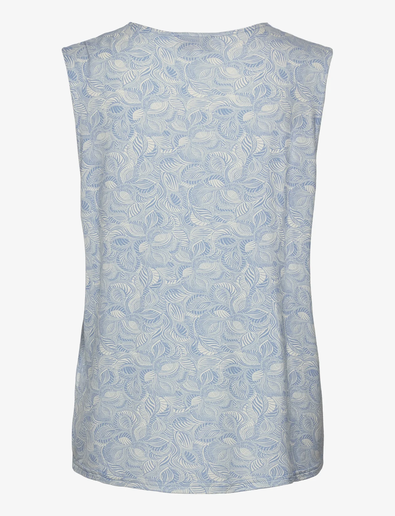 Rosemunde - Top - blouses zonder mouwen - blue leaf print - 1
