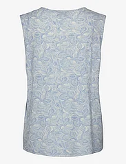 Rosemunde - Top - blouses zonder mouwen - blue leaf print - 1