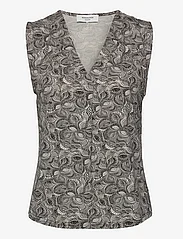 Rosemunde - Top - blouses zonder mouwen - brown leaf print - 0