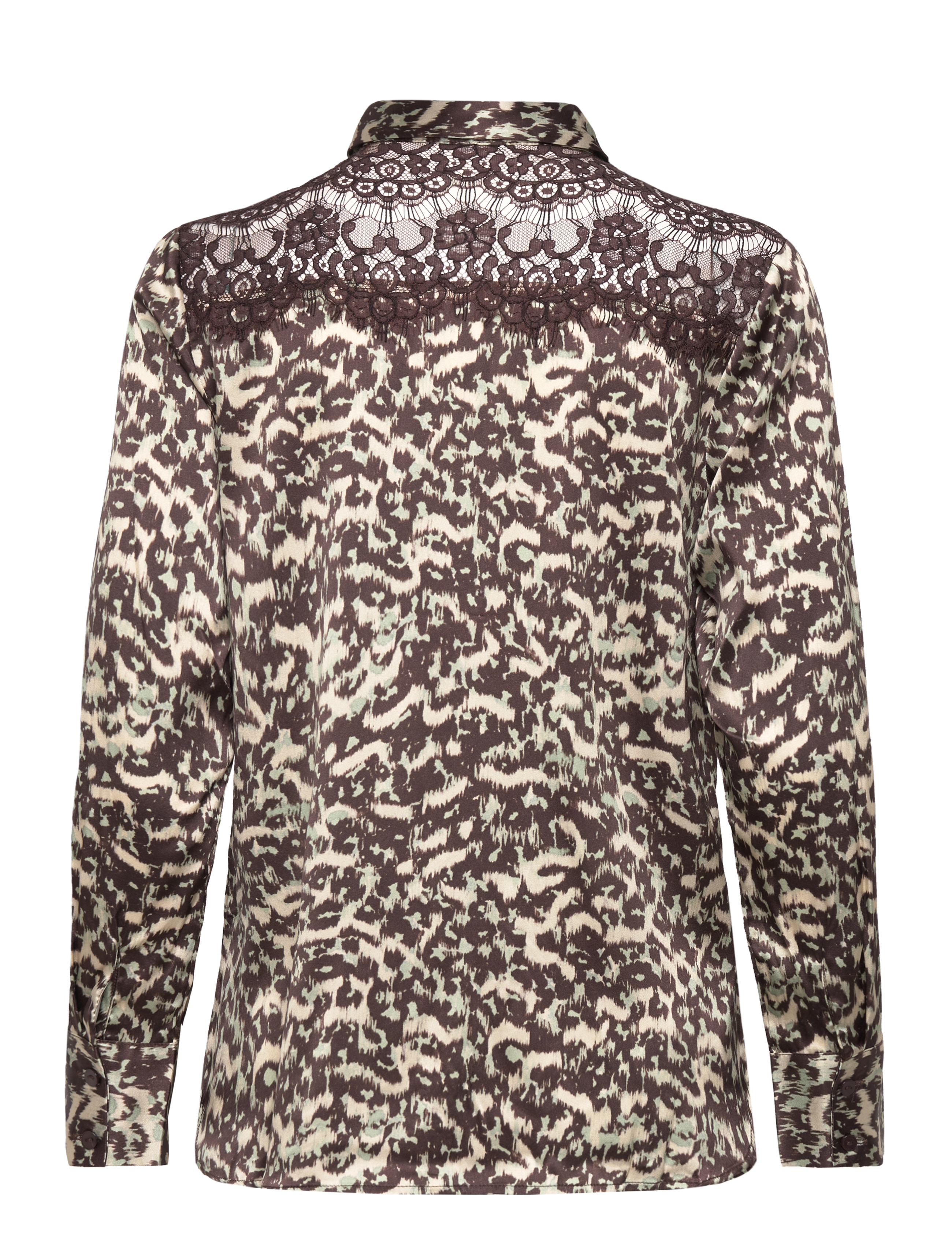 Rosemunde - Shirt - langærmede skjorter - brown abstract leo print - 1