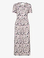 Recycled polyester dress - BOHO PAISLEY PRINT