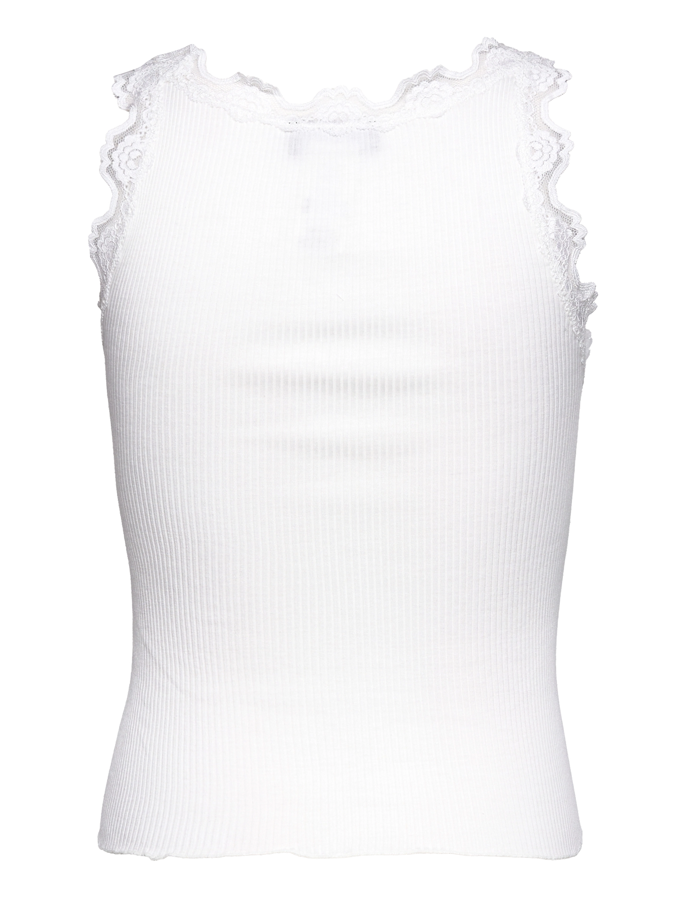 Rosemunde - Silk top w/ lace - new white - 1