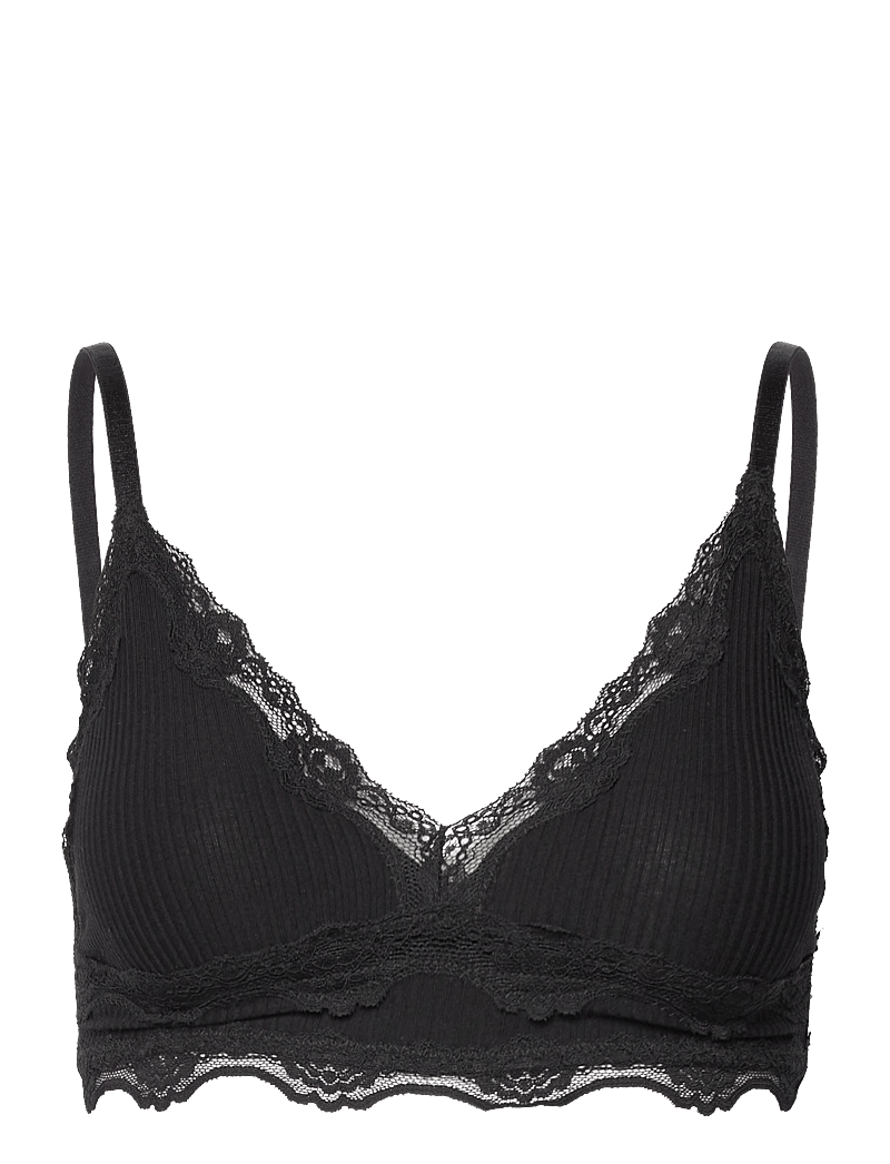 Rosemunde - Silk bra w/lace - bügellose bhs - black - 0