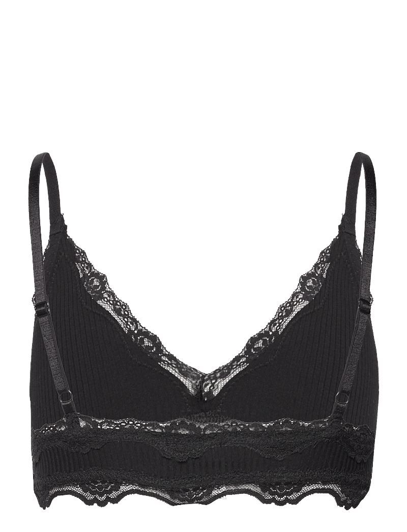 Rosemunde - Silk bra w/lace - bügellose bhs - black - 1