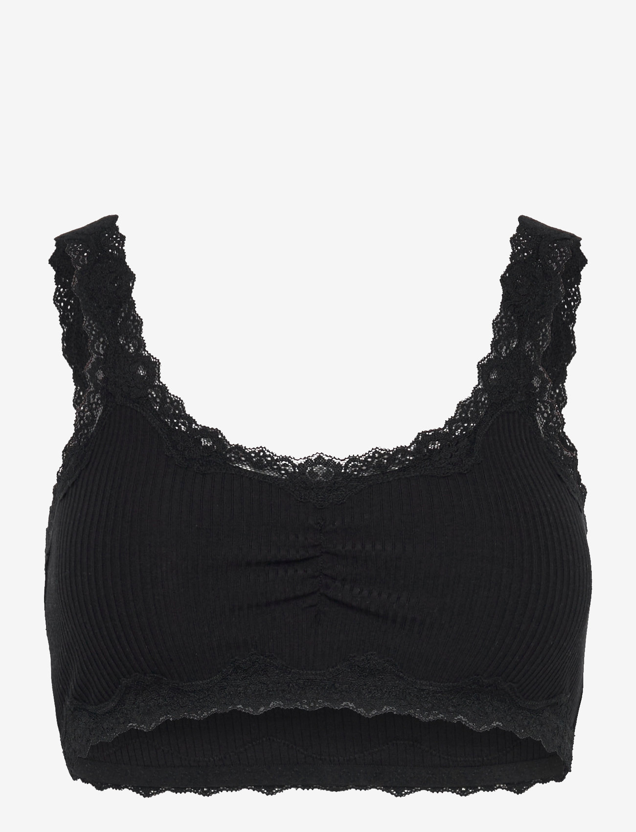 Rosemunde - Silk bralette w/ lace - black - 0