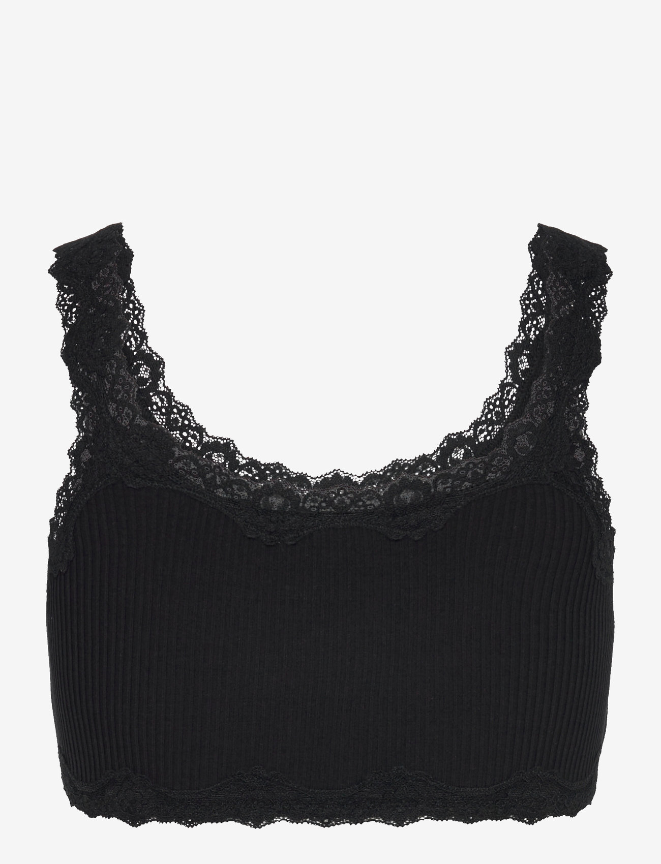 Rosemunde - Silk bralette w/ lace - black - 1