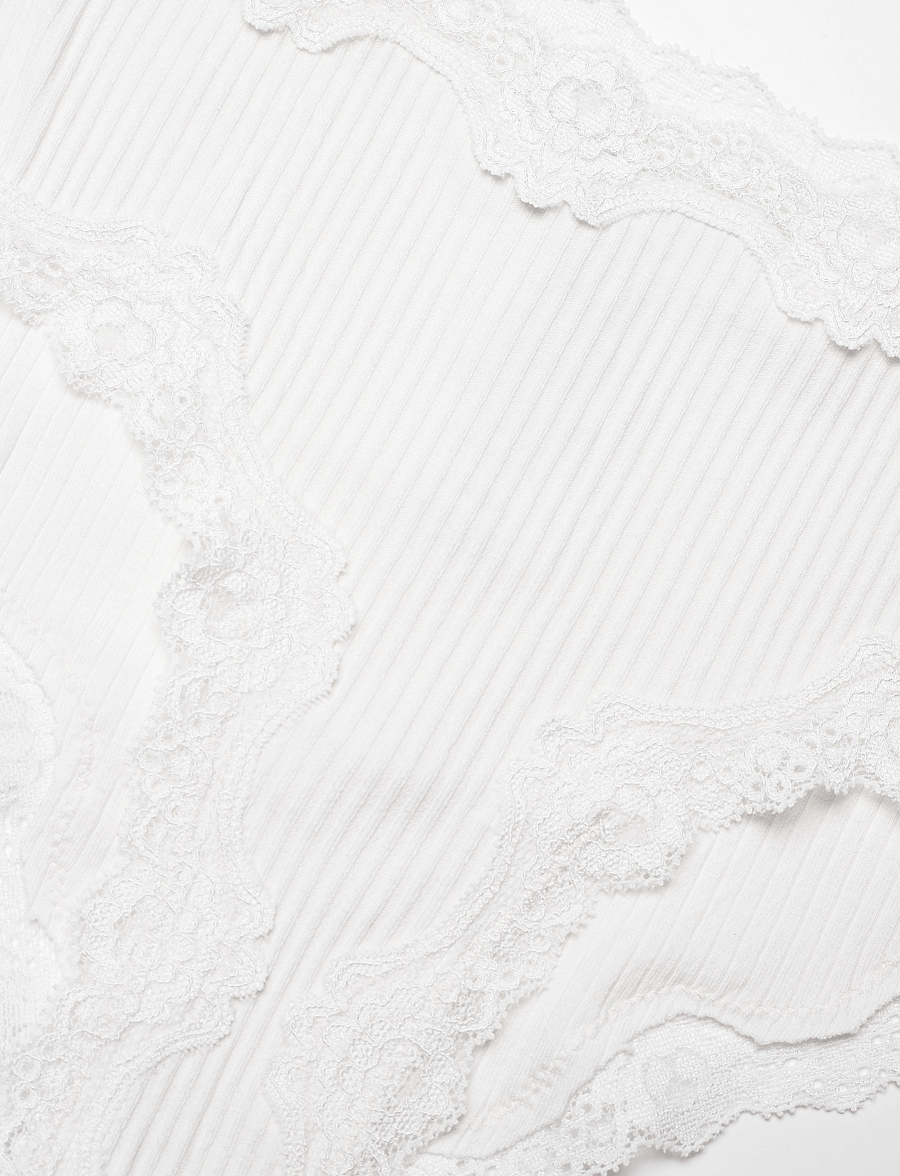 Rosemunde - Silk hipster w/ lace - hipsters & hotpants - new white - 2
