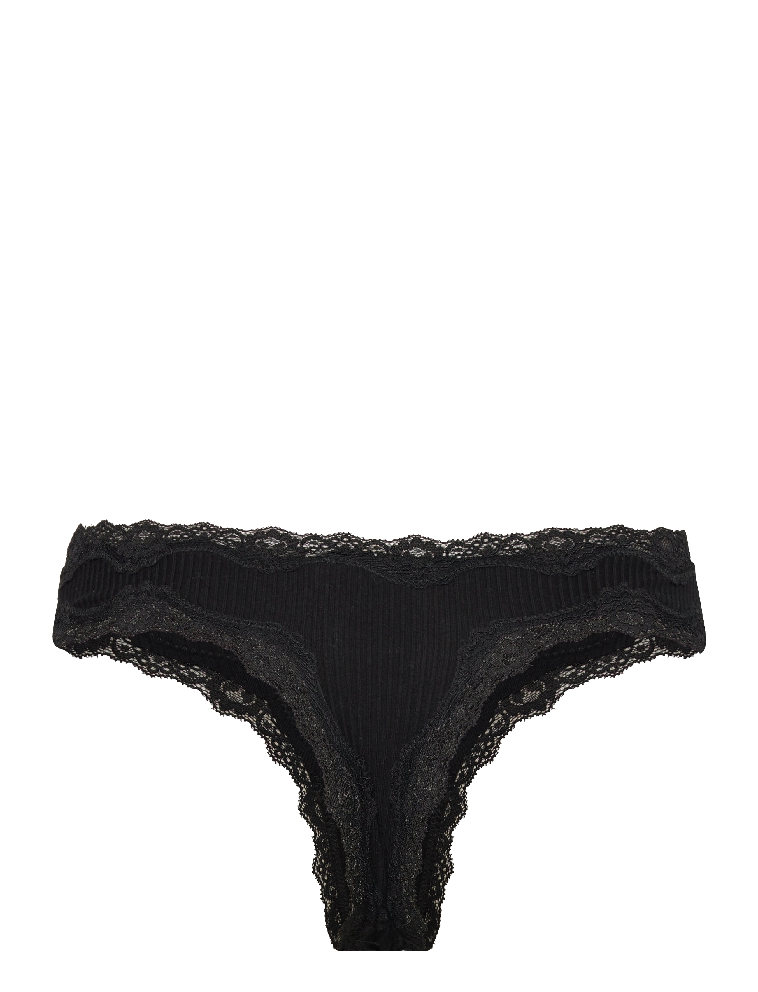 Rosemunde - Silk brasilian w/ lace - laveste priser - black - 1