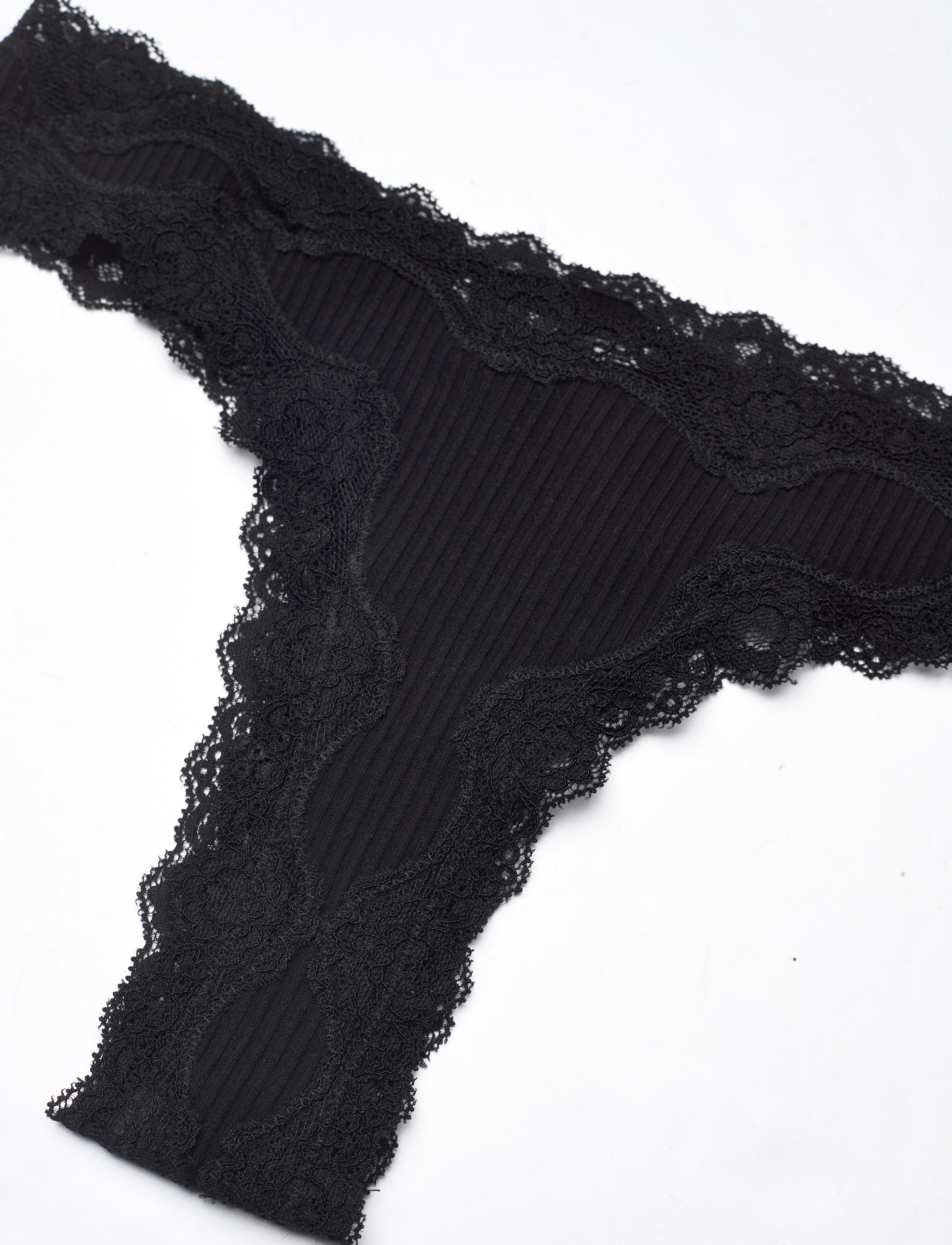 Rosemunde - Silk brasilian w/ lace - laveste priser - black - 3