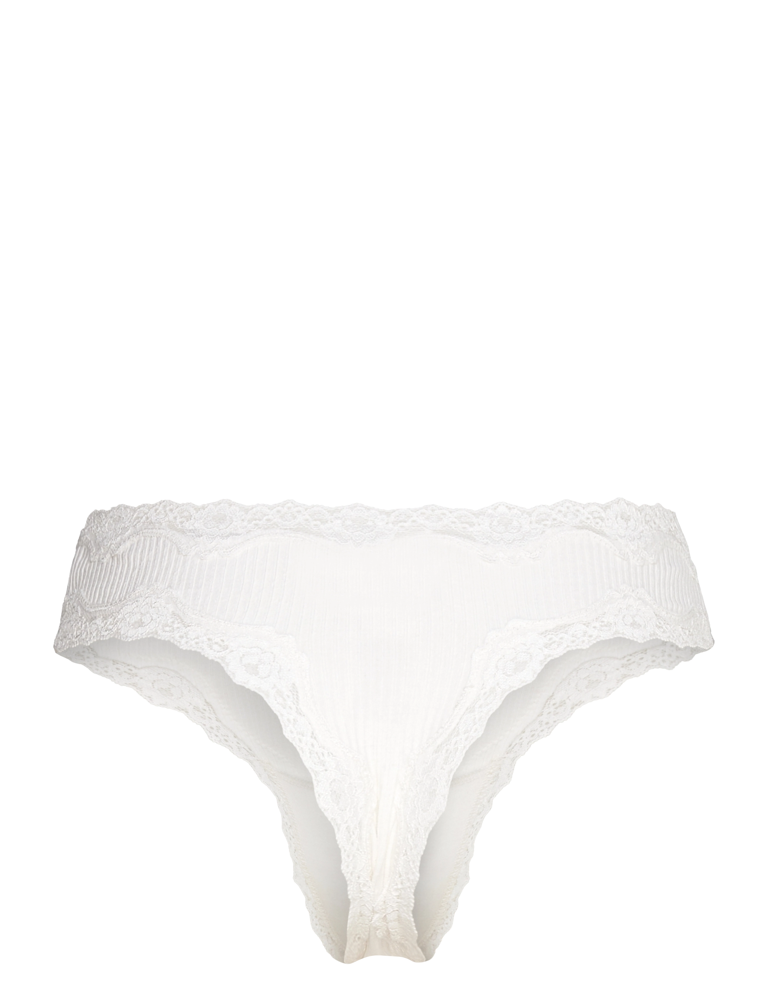 Rosemunde - Silk brasilian w/ lace - brazilian slips - new white - 1