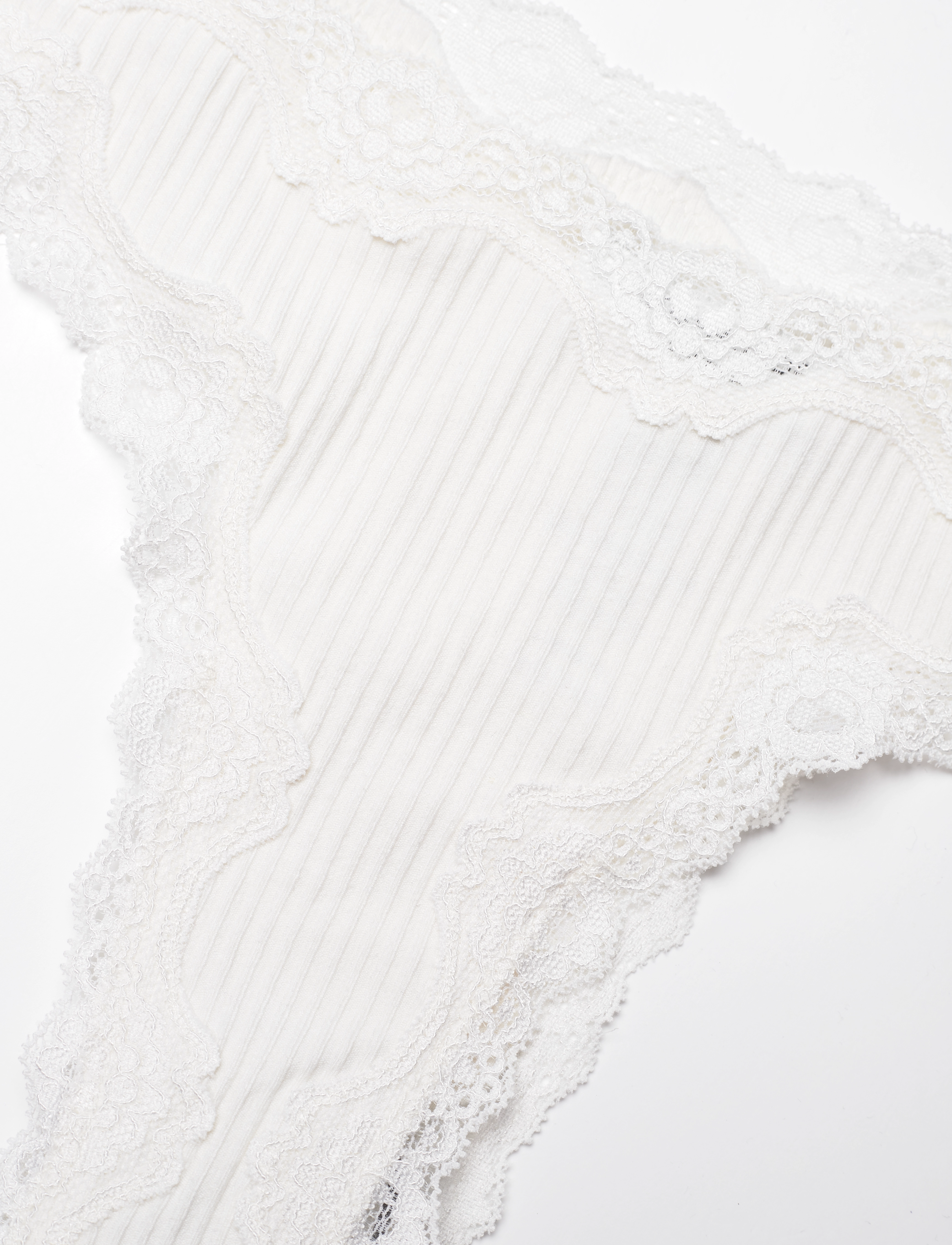 Rosemunde - Silk brasilian w/ lace - brazilian slips - new white - 2