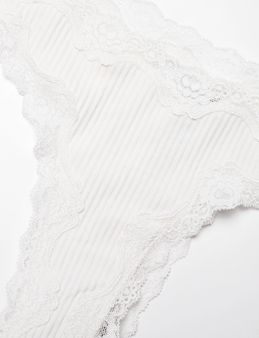 Rosemunde - RWBarbados lace brasillian - brazilian trusser - new white - 2