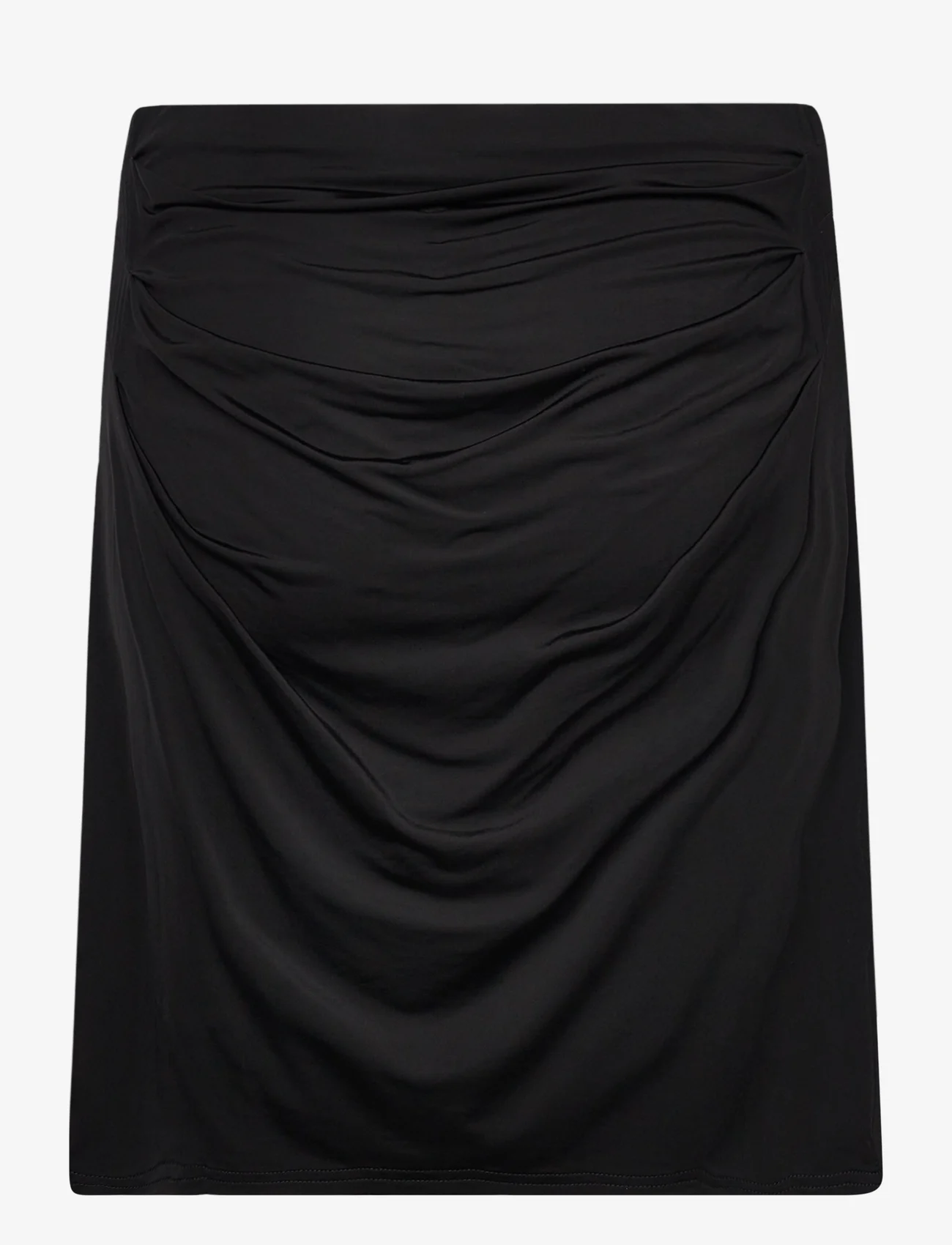 Rosemunde - Cupro skirt - kurze röcke - black - 1