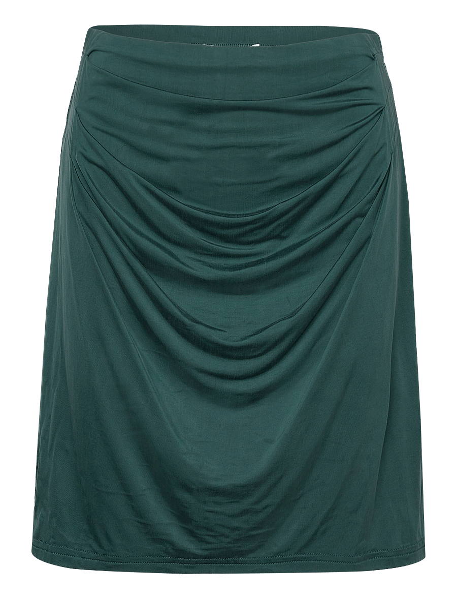 Rosemunde - Cupro skirt - short skirts - dark teal - 0