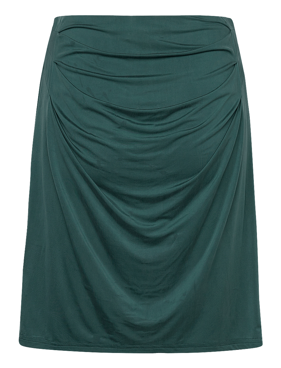 Rosemunde - Cupro skirt - short skirts - dark teal - 1