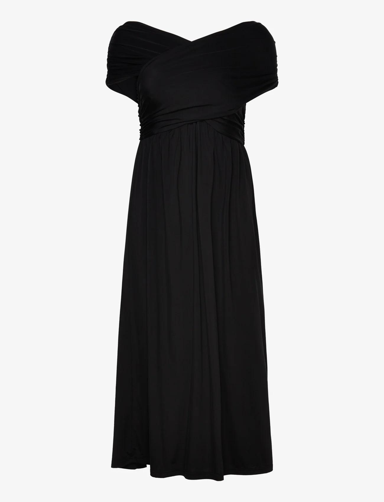 Rosemunde - Cupro dress - peoriided outlet-hindadega - black - 0