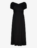 Cupro dress - BLACK