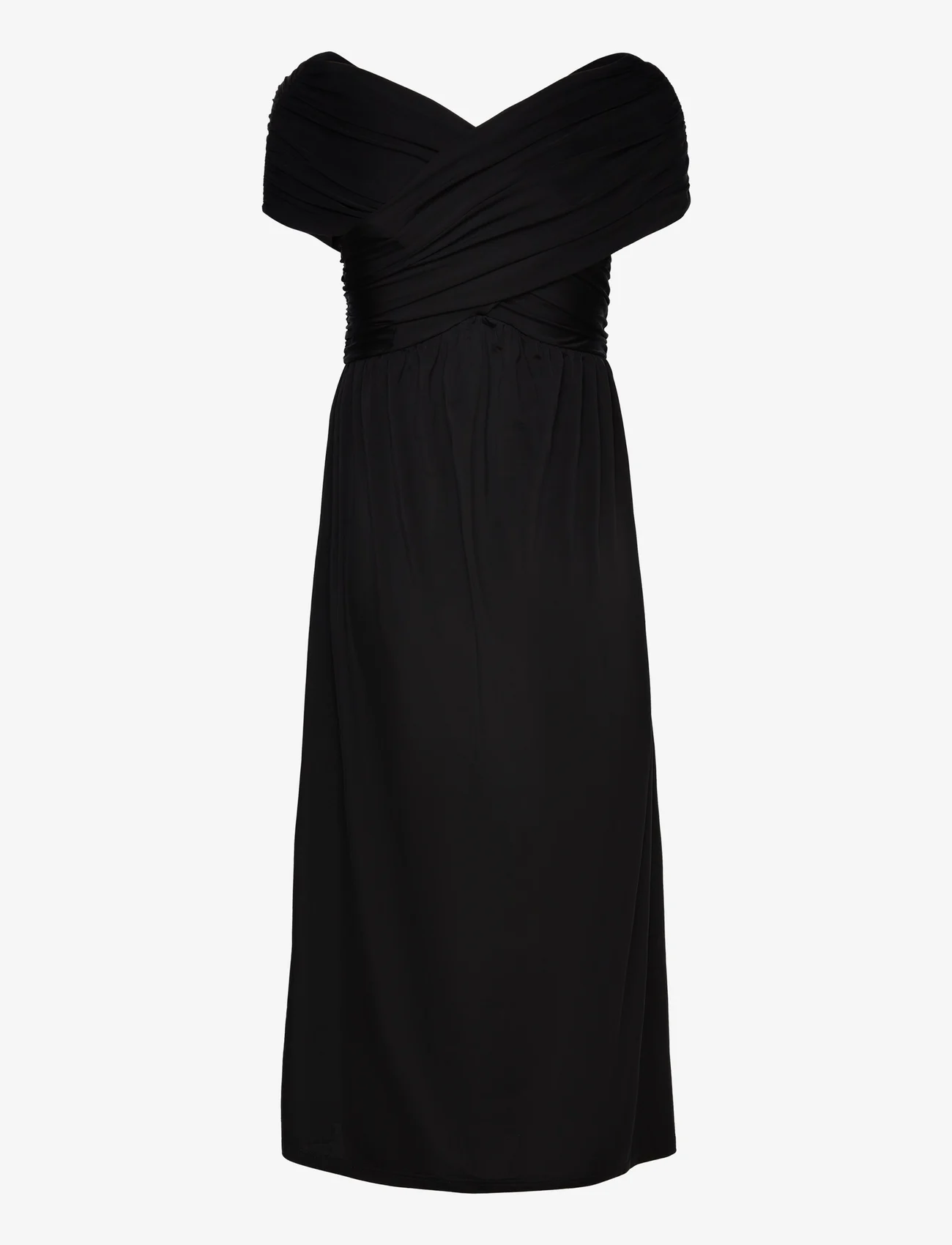 Rosemunde - Cupro dress - festkläder till outletpriser - black - 1